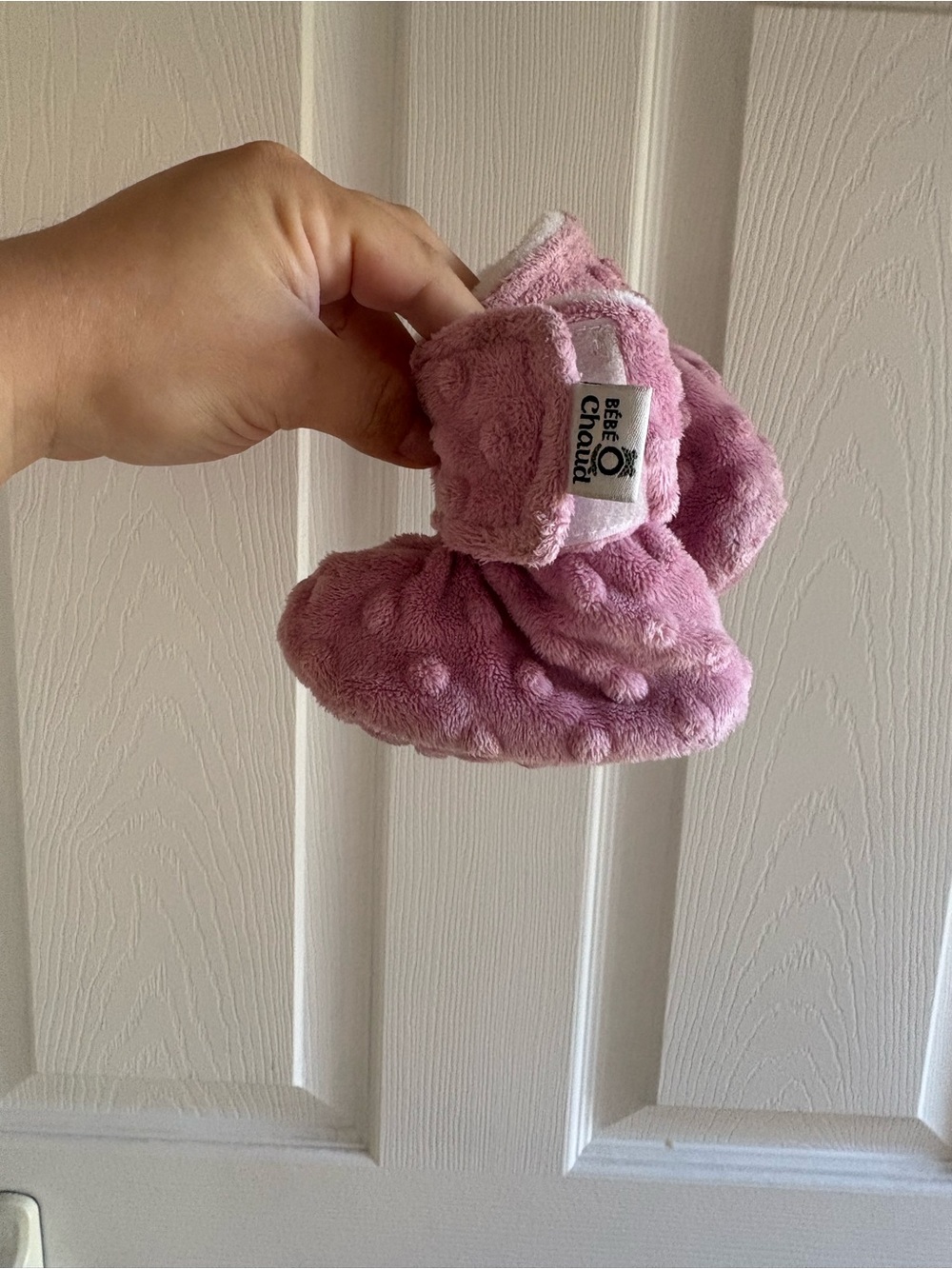 Pink Plush Baby Mittens - Cozy Infant Hand Warmers